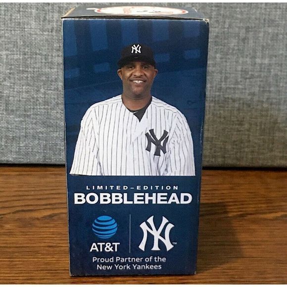 NY YANKEES SABATHIA BOBBLEHEAD SGA NIB 7/27/2018 BRAVED RAIN FOR IT! - Picture 3 of 12